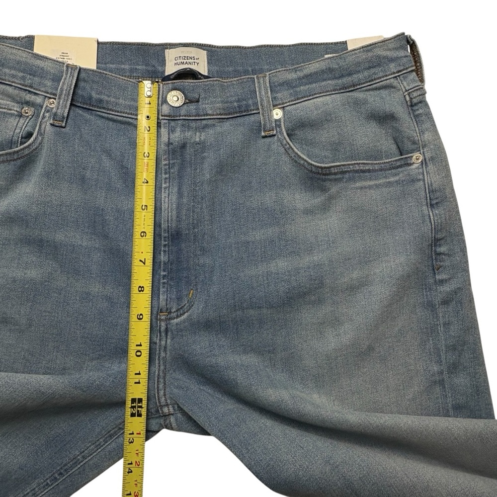 NWT Citizens of Humanity Palma High Rise Straight Leg Jeans Lisbon 34 Raw Hem - Picture 9 of 16